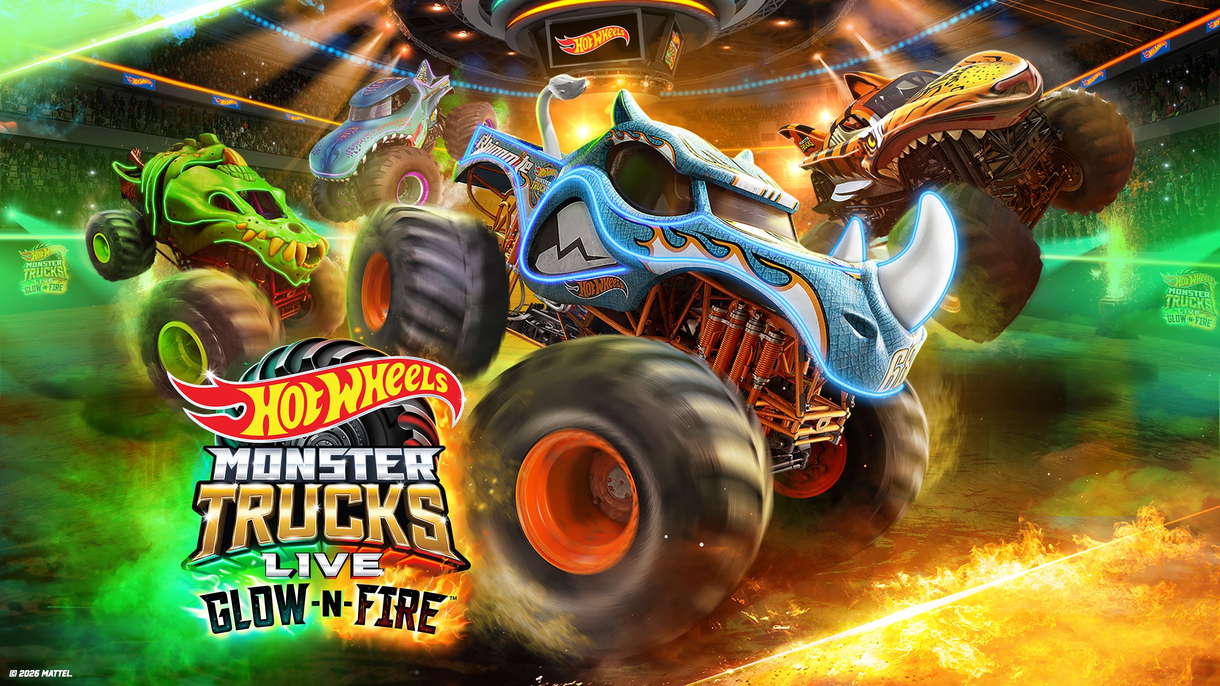 Hot Wheels Monster Trucks Live Glow-N-Fire performer